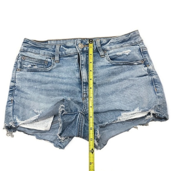 AE Stretch Ripped Denim Perfect Shortie 6 - Picture 7 of 9